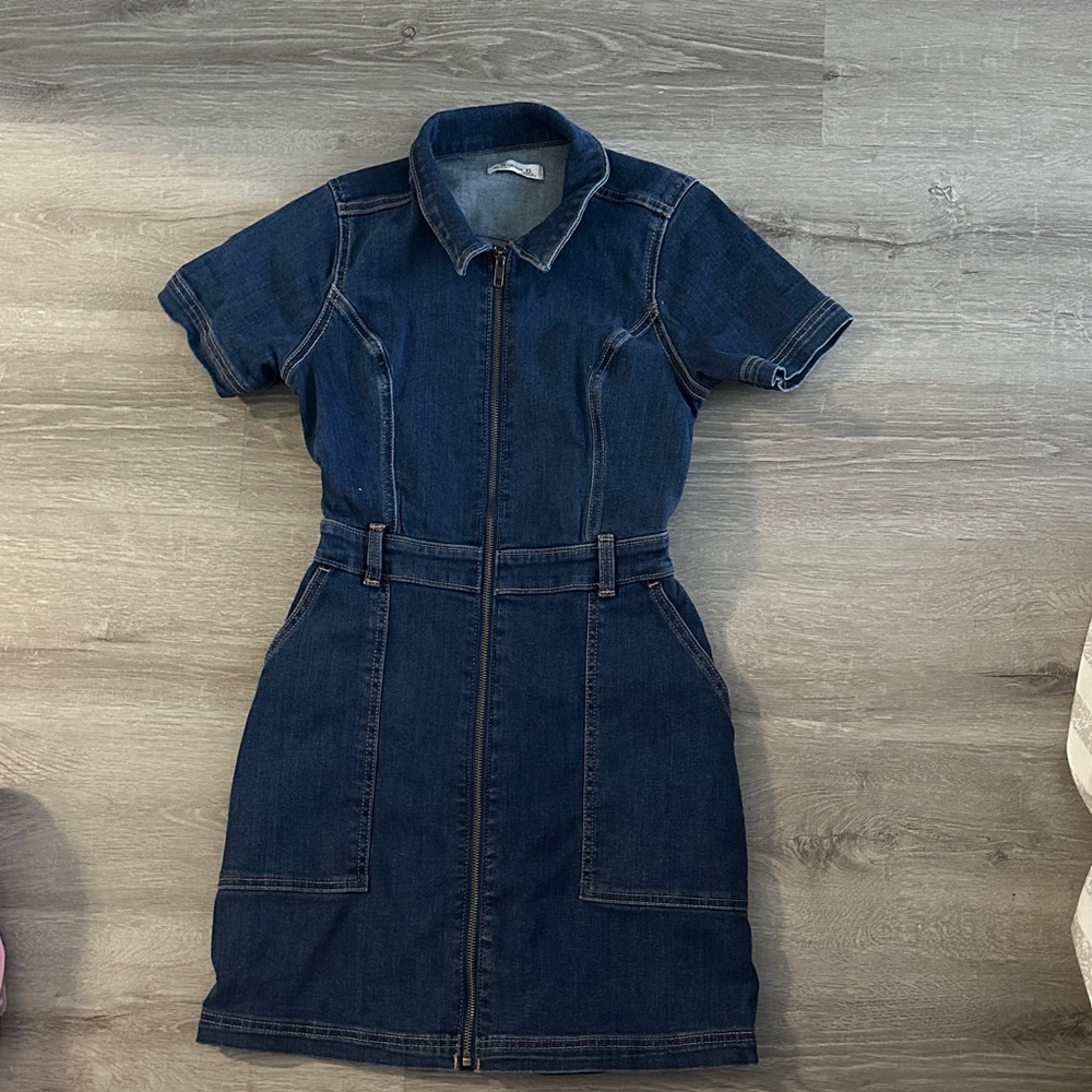 Hollister Dark Blue Denim Mini Dress